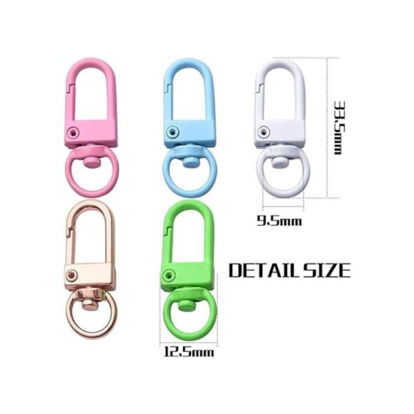 20pcs Metal langosta garra cierres giratorios cordones