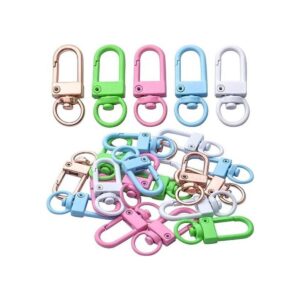 20pcs Metal langosta garra cierres giratorios cordones