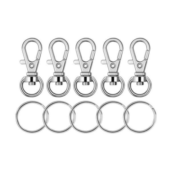 Paxcoo ganchos giratorios de metal con anillo para llave