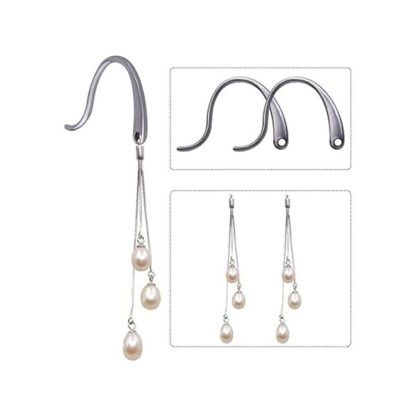 100 ganchos de acero inoxidable para pendientes