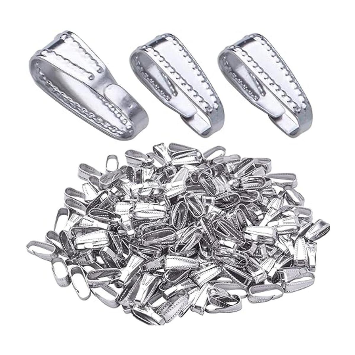 200pcs de acero inoxidable Snap Bail Hook Pinch Clip de