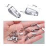 200pcs de acero inoxidable Snap Bail Hook Pinch Clip de