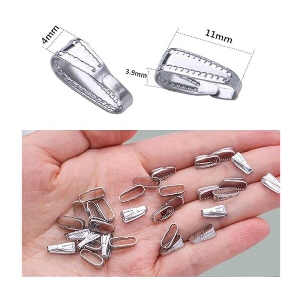 200pcs de acero inoxidable Snap Bail Hook Pinch Clip de