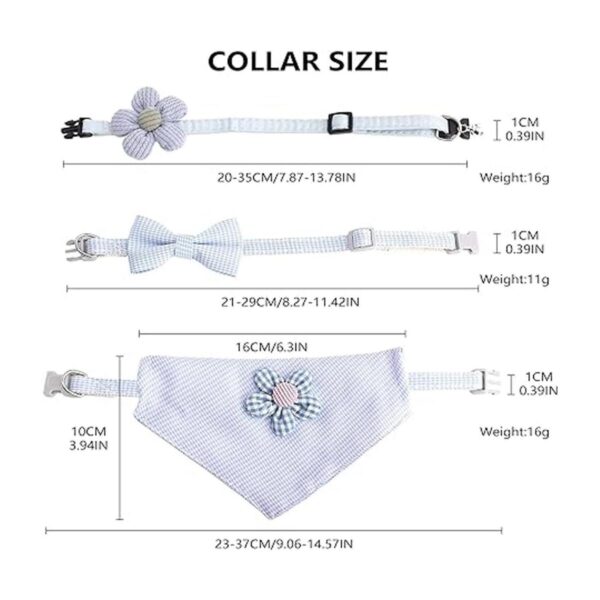 NA SooGree Collar de gato pajarita de gatito collar
