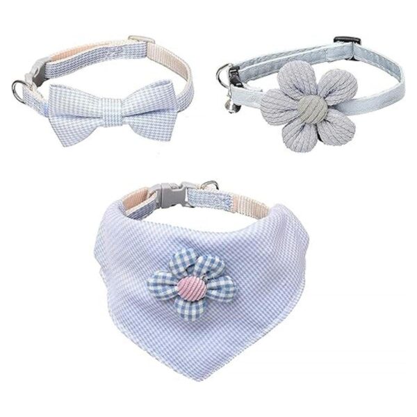 NA SooGree Collar de gato pajarita de gatito collar