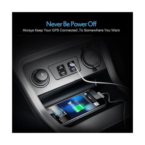 MICTUNING Enchufe de alimentación de cargador USB dual de_4