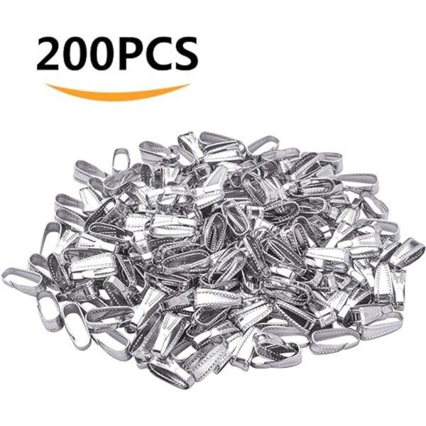 200pcs de acero inoxidable Snap Bail Hook Pinch Clip de