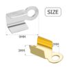 Extremos de cable plegables 800 piezas de 0.157 x 0.354