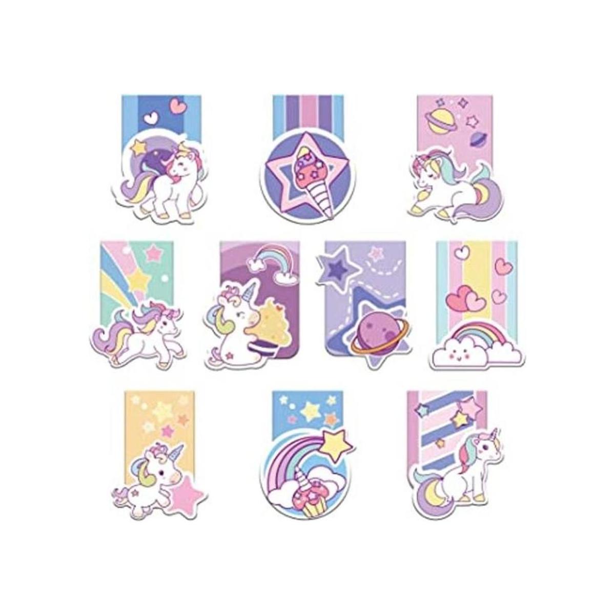 Juego de 40 marcadores magnéticos de unicornio marcadores