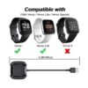 Emilydeals Cargador para Fitbit Versa LiteVersaVersa SE_2