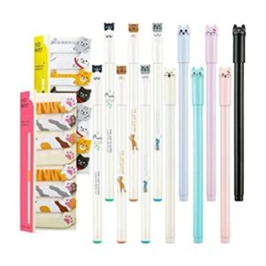12 bolígrafos lindos para gatos bolígrafos de tinta de_1