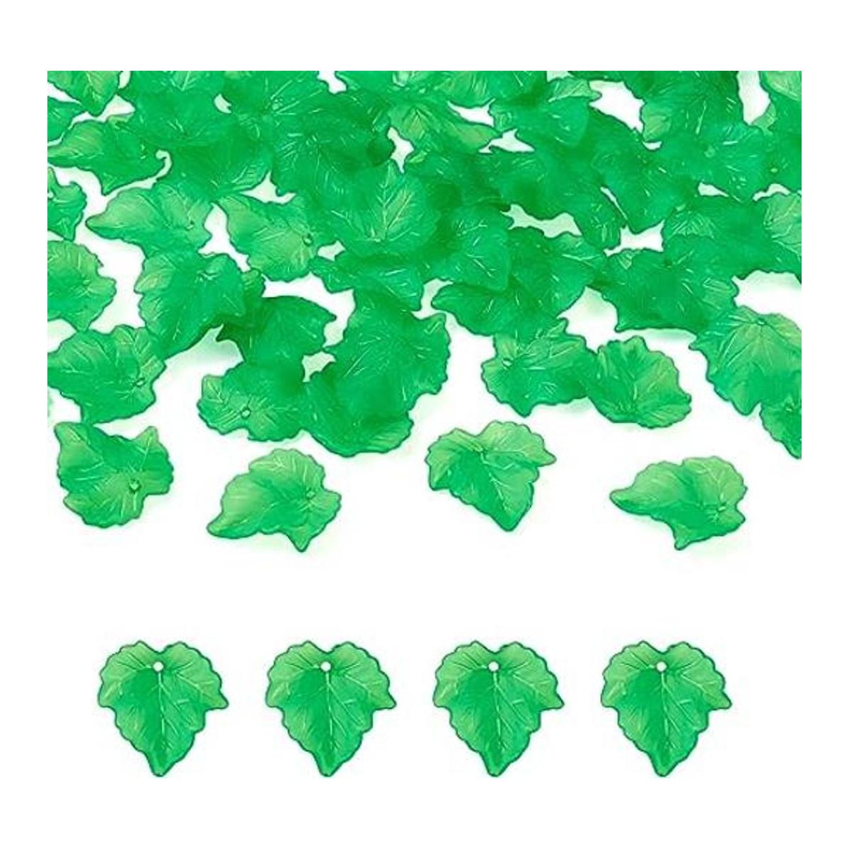Craftdady Cuentas acrílicas de flor de hoja Acrílico