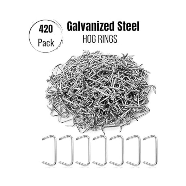 Mr. Pen Anillos de cerdo galvanizados 34 pulgadas 420