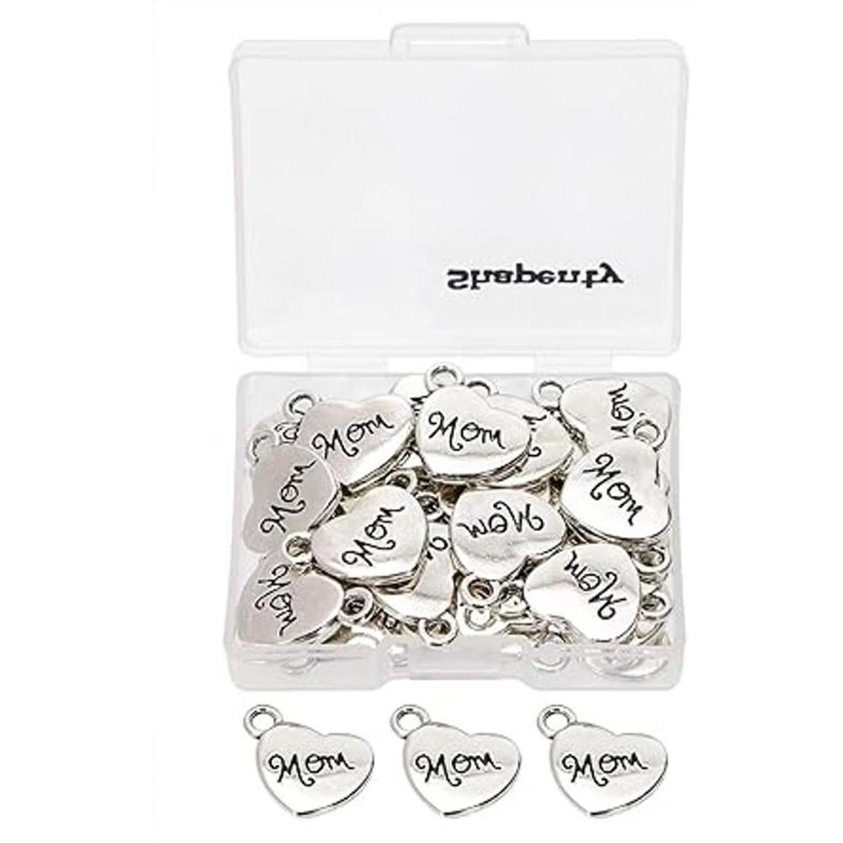 Shapenty Dijes colgantes en forma de corazón para
