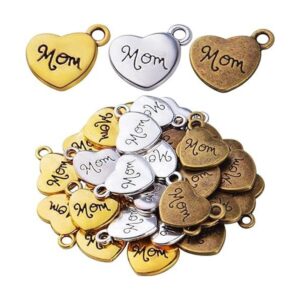 30pcs amor en forma de corazón encantos colgante de