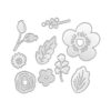 Troqueles de corte de metal con 5 formas de flores 5_1
