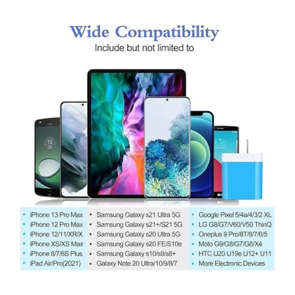 Bloque de cargador para iPhone 13 carga rápida de 4.8 A_3