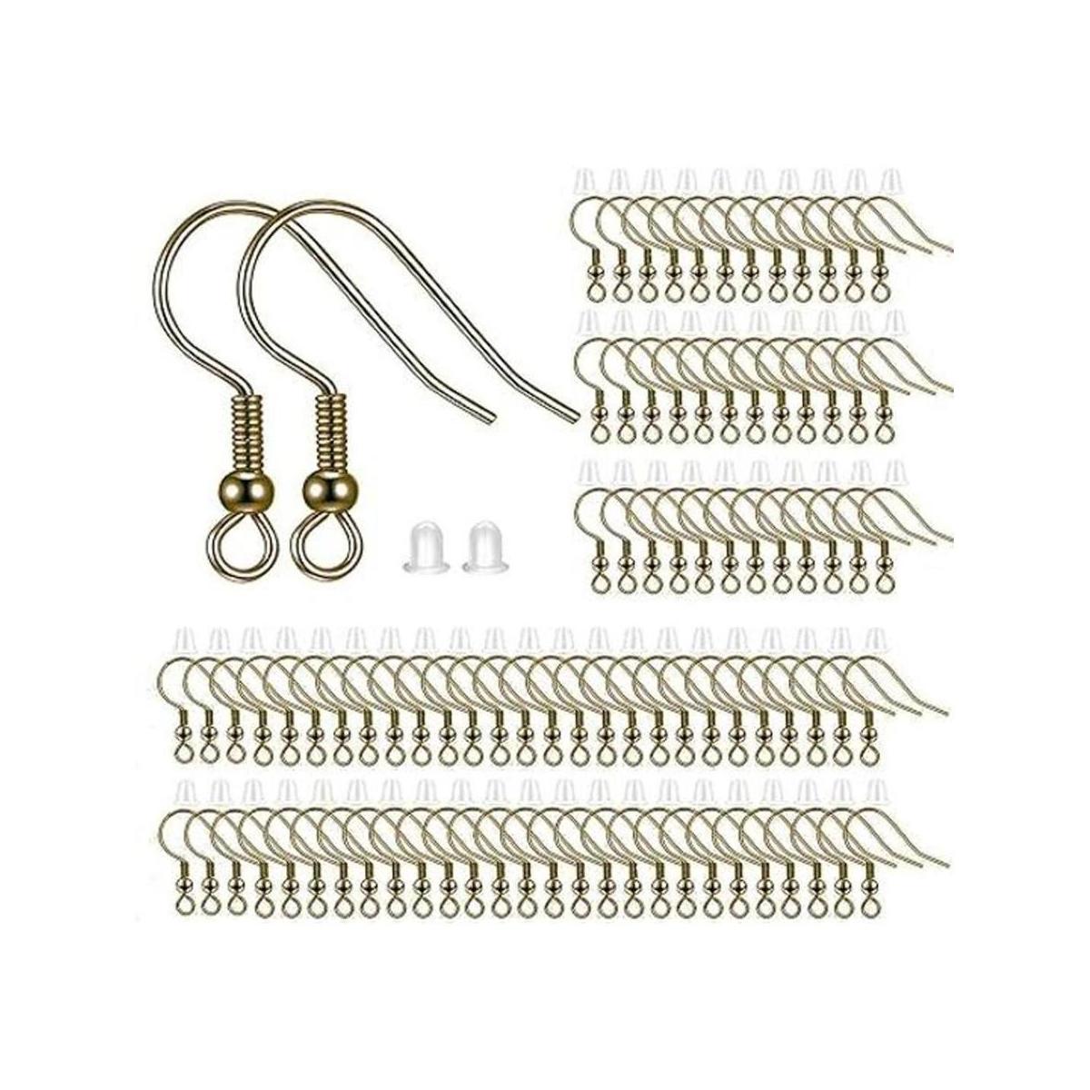 BEADNOVA 300 ganchos para pendientes con pendientes de