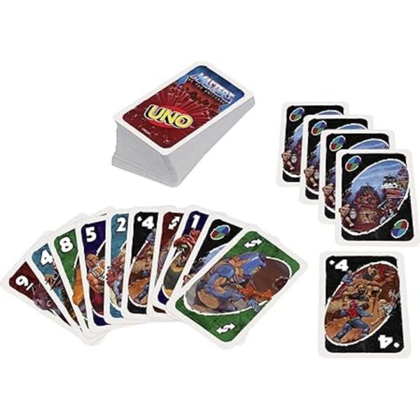 Juego de cartas UNO Masters of The Universe con 112_2