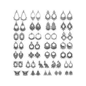 JIALEEY Kit de fabricación de joyas de plata tibetana