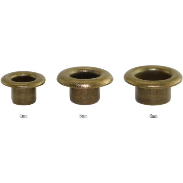 RuiLing 100 ojales de metal de bronce de 0.236 in con_2
