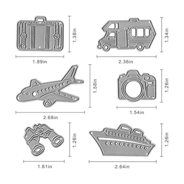 Troqueles de corte de avión de metal para hacer tarjetas_2