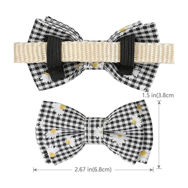 BANMODER Collar de gato con bonito lazo y campana diseño_4