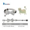 BANMODER Collar de gato con bonito lazo y campana diseño_3