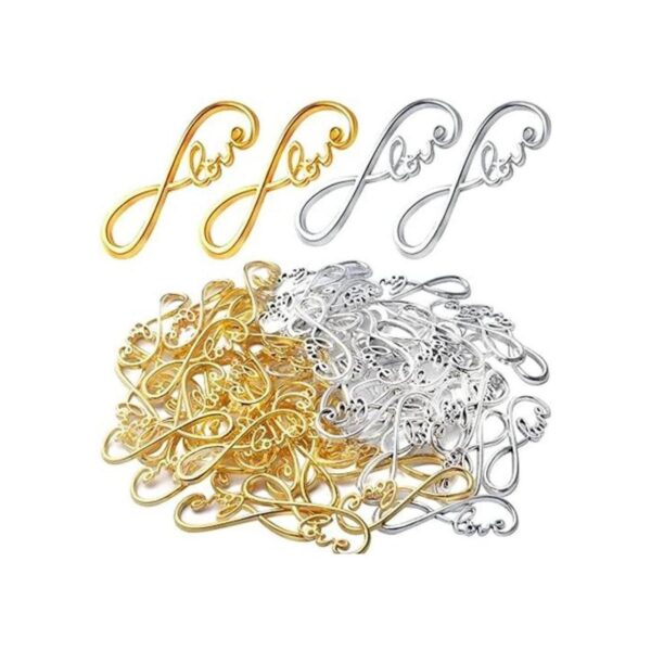 60pcs Infinity Love Símbolo Conectores Encantos Colgantes