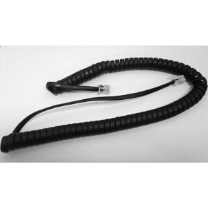 The VoIP Lounge Cable rizado de repuesto de 9 pies negro_1