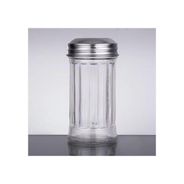 Tablecraft Fluted 2 oz SaleroPimentero de vidrio con SS_2