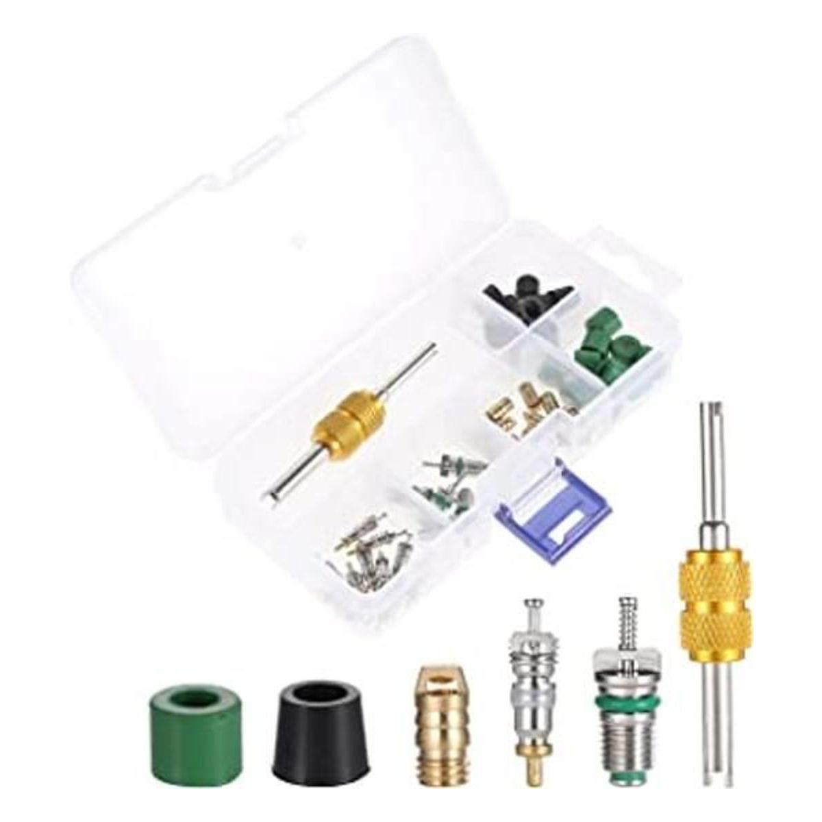 46PCS AC aire acondicionado válvula Core Accesorios