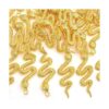 Hmjpng 32 colgantes chapados en oro con forma de serpiente