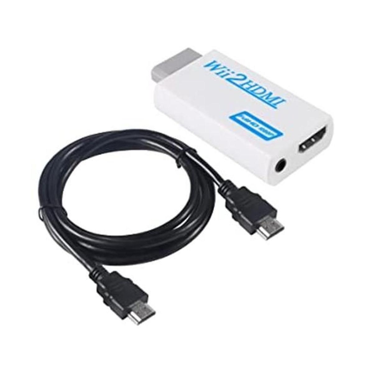 Aokin Convertidor Wii a HDMI adaptador Wii a HDMI 1080P