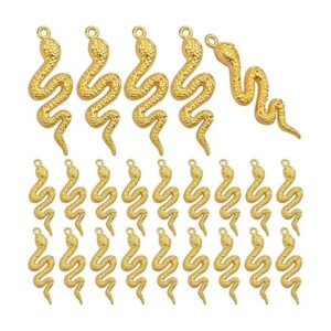 Hmjpng 32 colgantes chapados en oro con forma de serpiente