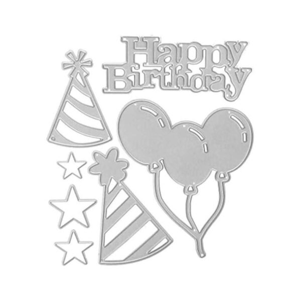 Troqueles de corte de metal para feliz cumpleaños un_1