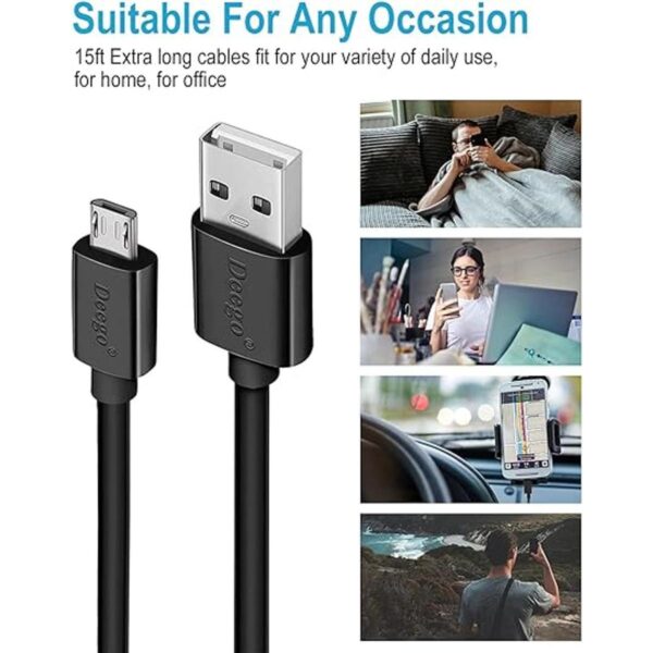 Cable micro USB cable de carga extra largo para_4