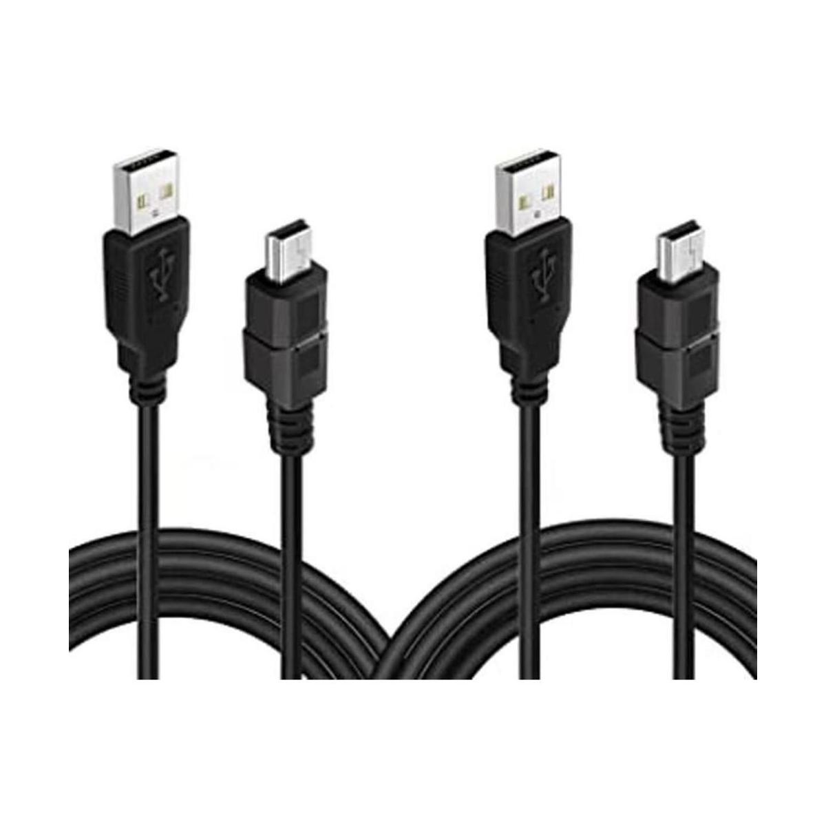 Paquete de 2 cables de carga para controlador PS3 de 10