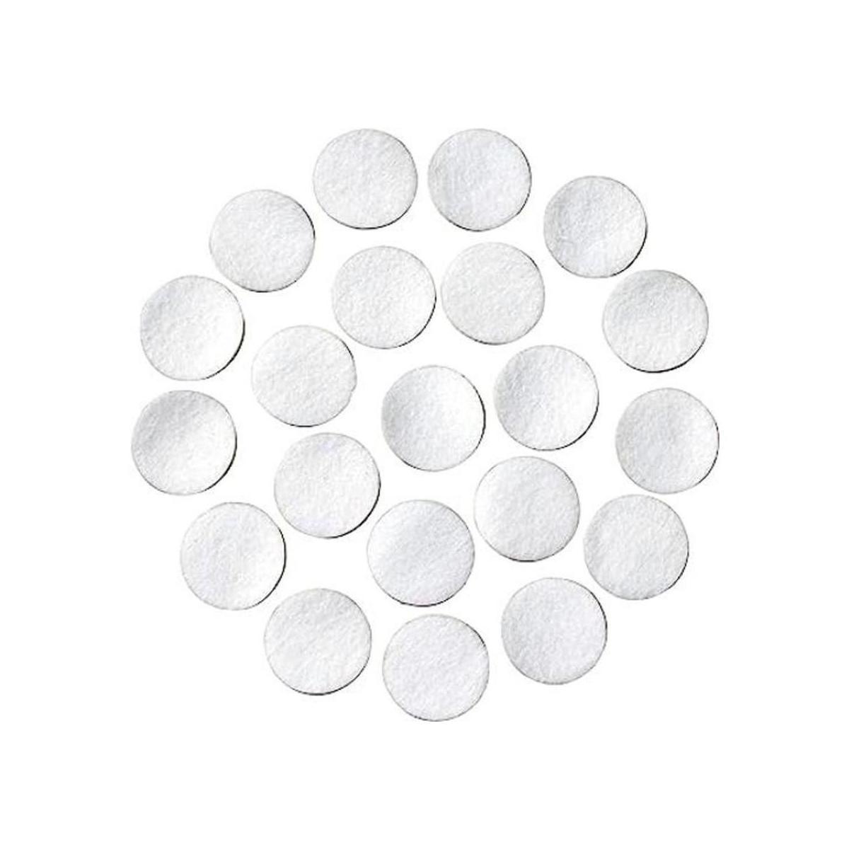 Círculos de fieltro adhesivo color blanco de 12 pulgada