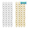 100 cadenas extensoras de 1.969 in x 0.157 in cadena de