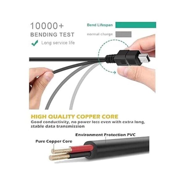 Paquete de 2 cables de carga para controlador PS3 de 10_3