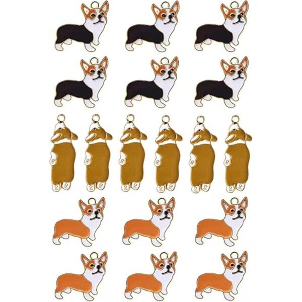 18 dijes de corgi para hacer pulseras colgantes lindos