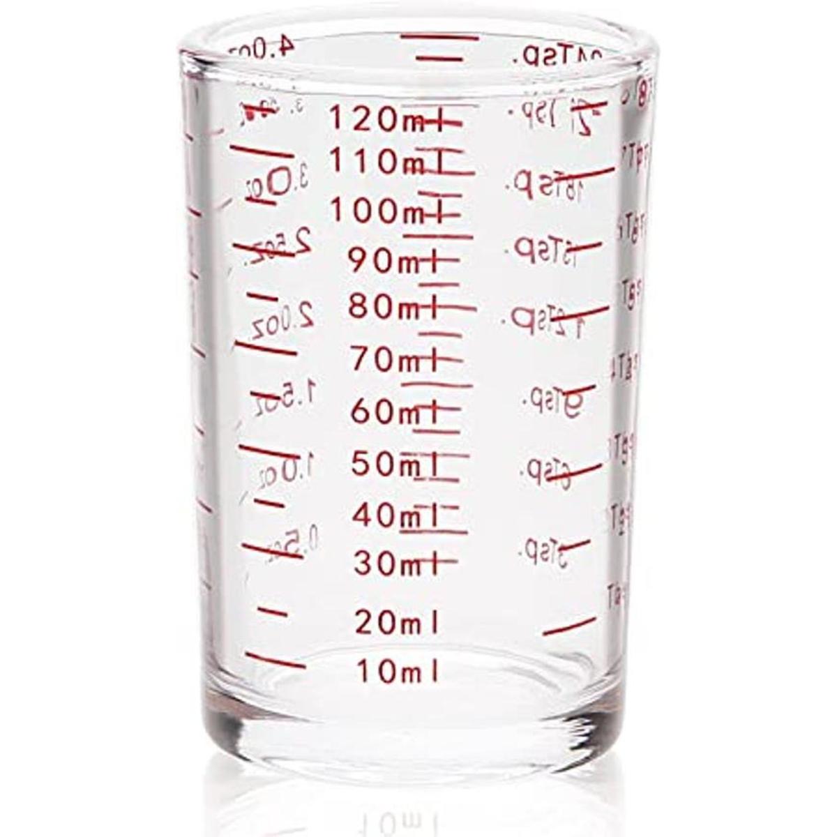 BCnmviku Vaso medidor de 4 onzas 4.1 fl oz vaso de