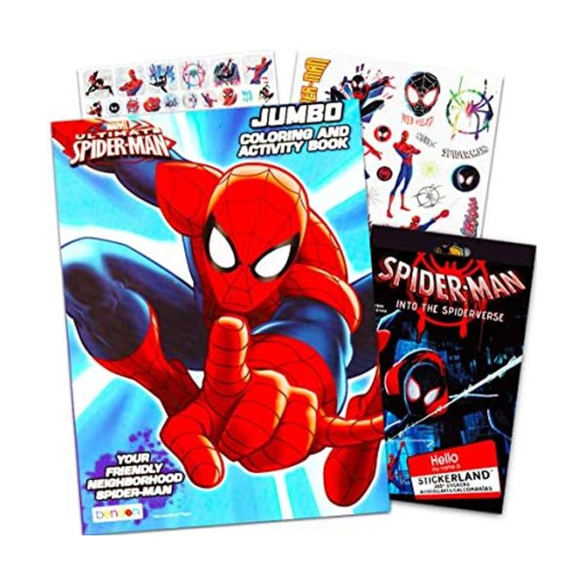 Paquete de libros para colorear de Spiderman de Marvel con