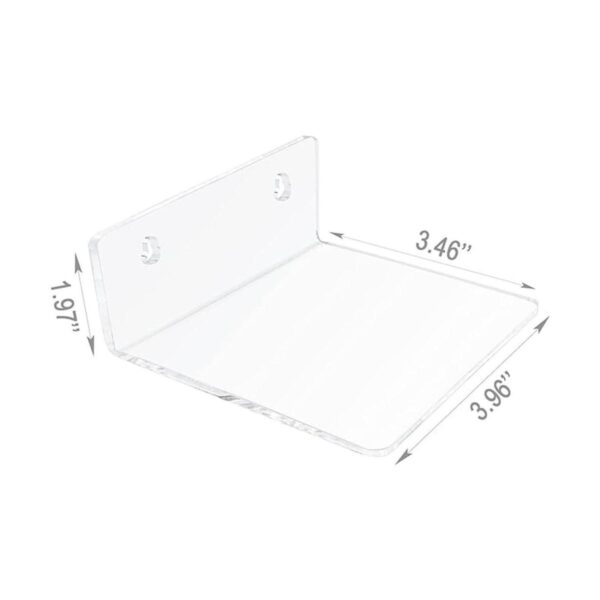 Estantes de pared adhesivos pequeños de acrílico 3