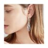 Hmjpng 12 ganchos chapados en plata para arete de
