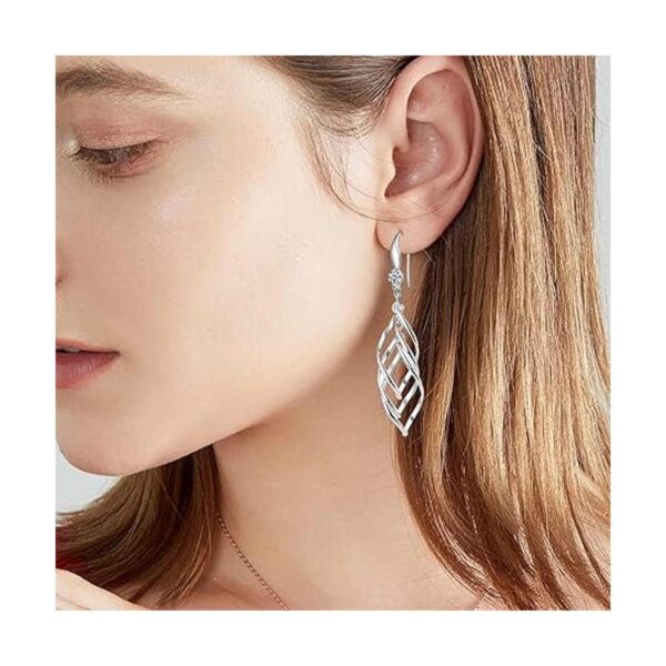 Hmjpng 12 ganchos chapados en plata para arete de