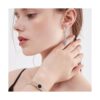 Hmjpng 12 ganchos chapados en plata para arete de