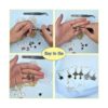 600 ganchos hipoalergénicos para aretes kit de