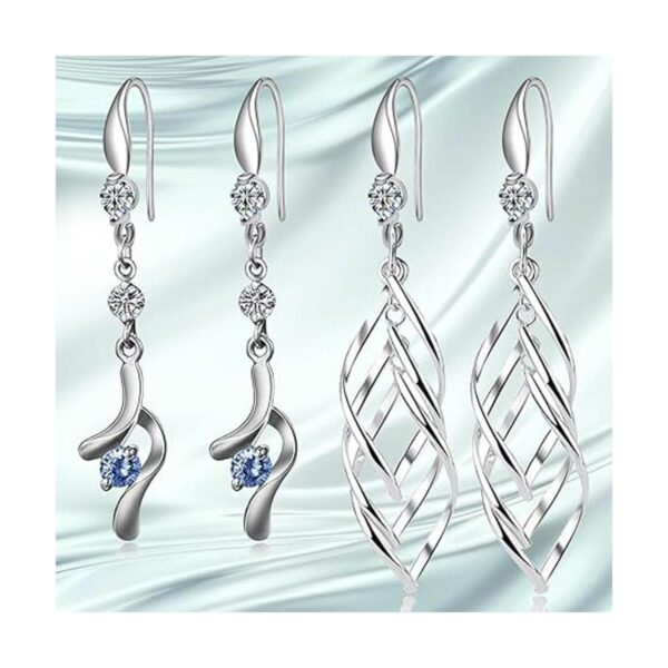 Hmjpng 12 ganchos chapados en plata para arete de